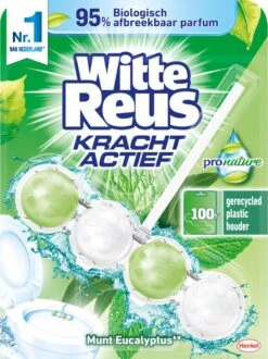 Witte Reus Toiletblok Kracht Actief Pro Nature Munt Eucalyptus -Schoonmaakproducten Winkel 898x1200 1