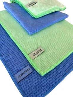 Droogdoeken Set 2 Droogdoeken + 2 Microvezel Schoonmaakdoeken