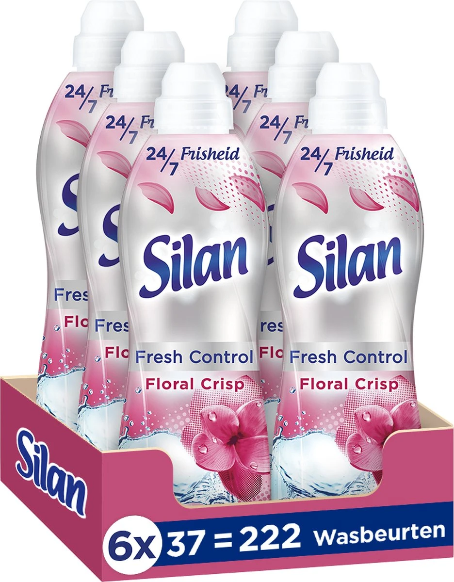 Silan Floral Crisp Wasverzachter - 6 x 37 wasbeurten - Voordeelverpakking Silan Floral Crisp Wasverzachter - 6 X 37 Wasbeurten - Voordeelverpakking -Schoonmaakproducten Winkel 936x1200 3