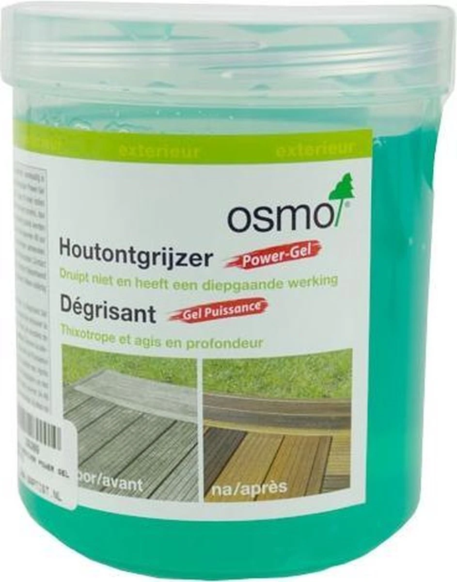 Osmo Power-Gel Houtontgrijzer 0.5 Liter | Ontgrijzer Douglas hout & Hardhout | Ontgrijzer voor al het Buitenhout | Teak Reiniger Osmo Power-Gel Houtontgrijzer 0.5 Liter | Ontgrijzer Douglas Hout & Hardhout | Ontgrijzer Voor Al Het Buitenhout | Teak Reiniger -Schoonmaakproducten Winkel
