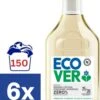 Ecover Zero% Vloeibaar Wasmiddel - 6 X 1 L (150 Wasbeurten)