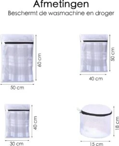 Merkloos Waszakken - Wasnetten - Bescherm Je Wasgoed En Wasmachine - Packing Cubes - Travel Organizer - 7 Stuks -Schoonmaakproducten Winkel 982x1200