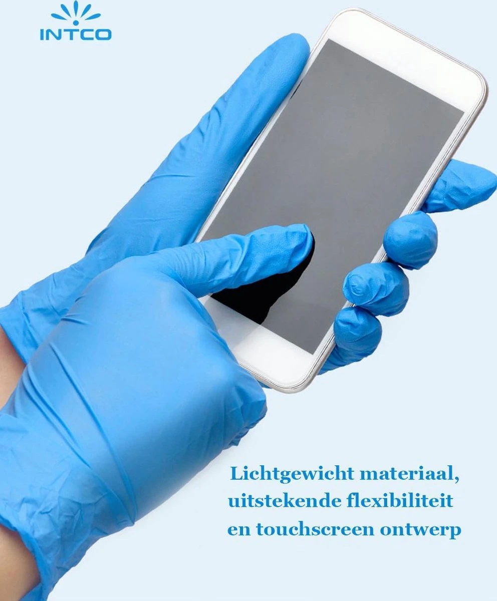 Intco Nitril handschoenen - 100 Stuks Nitrile Wegwerp Handschoenen - Poedervrij, Latexvrij - Onderzoekshandschoenen - Maat: S - Blauw Intco Nitril Handschoenen - 100 Stuks Nitrile Wegwerp Handschoenen - Poedervrij, Latexvrij - Onderzoekshandschoenen - Maat: S - Blauw -Schoonmaakproducten Winkel 992x1200 2